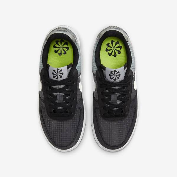 Kids' Nike Air Force 1 Crater Older Trainers Black / White | NK254QZC