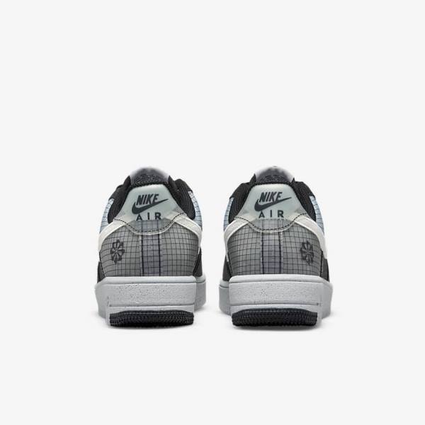 Kids' Nike Air Force 1 Crater Older Trainers Black / White | NK254QZC