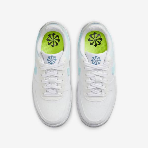 Kids' Nike Air Force 1 Crater Older Trainers White / Blue | NK543GOC