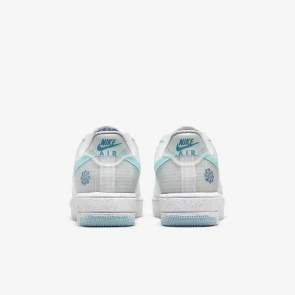 Kids' Nike Air Force 1 Crater Older Trainers White / Blue | NK543GOC