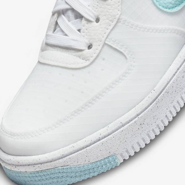 Kids' Nike Air Force 1 Crater Older Trainers White / Blue | NK543GOC