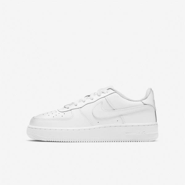 Kids\' Nike Air Force 1 LE Older Trainers White | NK073AIZ