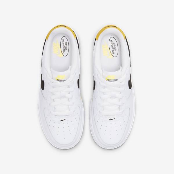 Kids' Nike Air Force 1 LV8 Older Trainers White / Black | NK286XFK