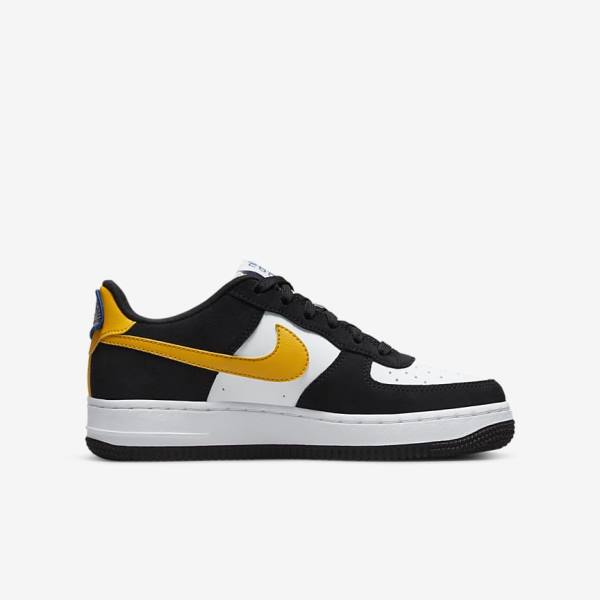 Kids' Nike Air Force 1 LV8 Older Trainers Black / White / Dark | NK490HWG