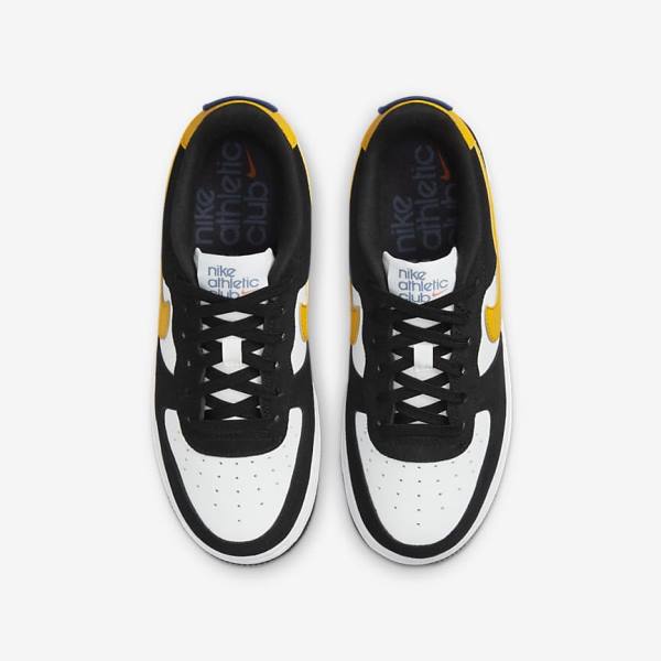 Kids' Nike Air Force 1 LV8 Older Trainers Black / White / Dark | NK490HWG