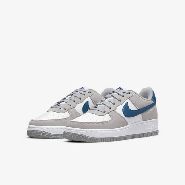 Kids' Nike Air Force 1 LV8 Older Trainers Light Grey / White / Light Grey | NK538ADK