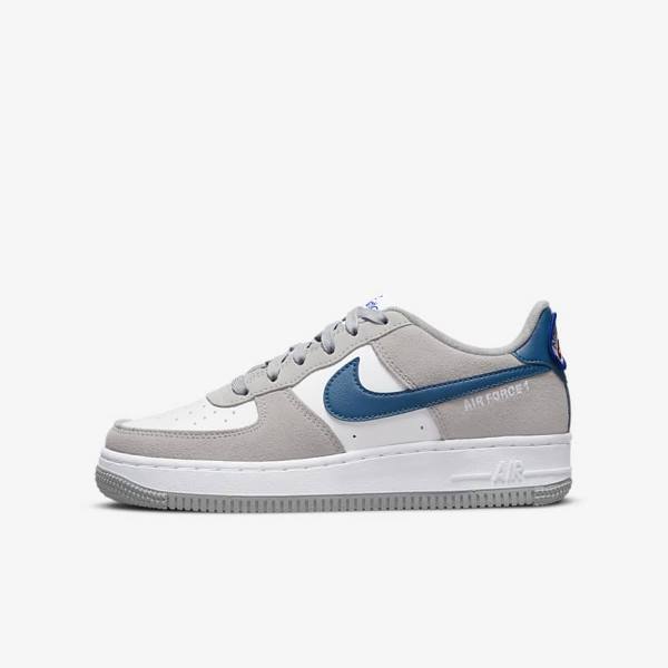 Kids\' Nike Air Force 1 LV8 Older Trainers Light Grey / White / Light Grey | NK538ADK