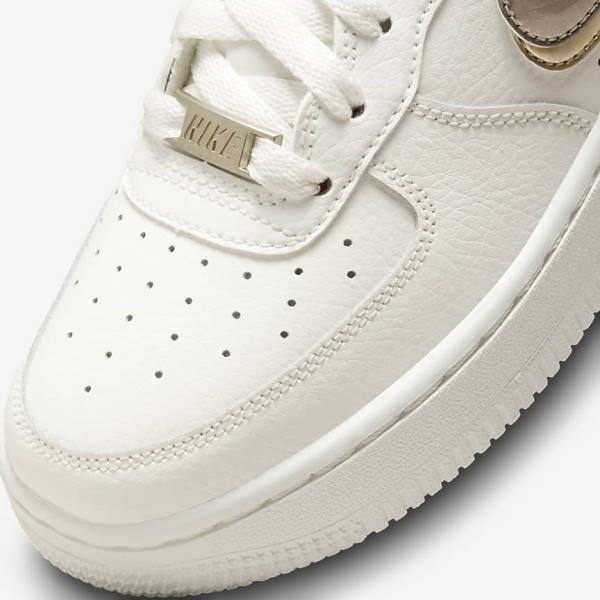 Kids' Nike Air Force 1 LV8 Older Trainers White / Pink / Metal Blue Grey | NK754MGS