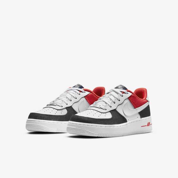 Kids' Nike Air Force 1 LV8 Older Trainers White / Navy / Red / White | NK827QWE