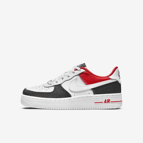 Kids\' Nike Air Force 1 LV8 Older Trainers White / Navy / Red / White | NK827QWE