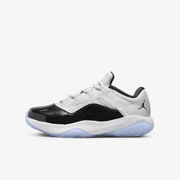 Kids\' Nike Air Jordan 11 CMFT Low Older Trainers White / Black | NK695EJO