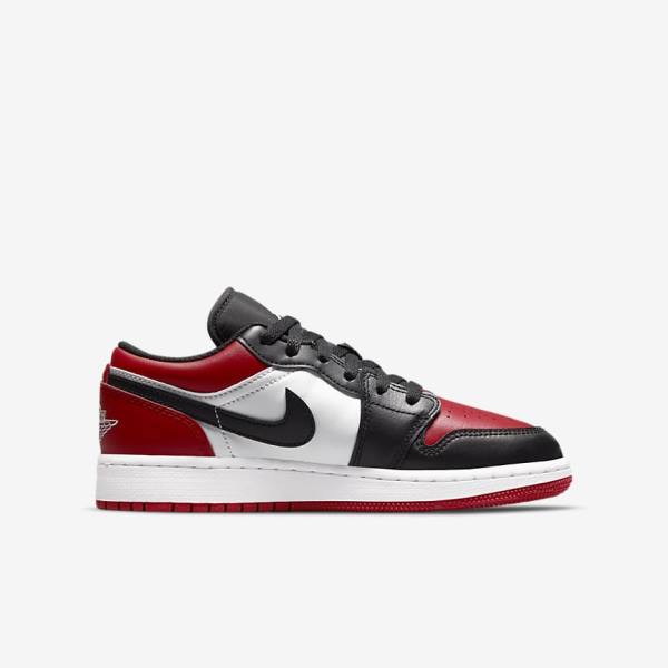 Kids' Nike Air Jordan 1 Low Older Trainers Red / Black / White | NK075BNR