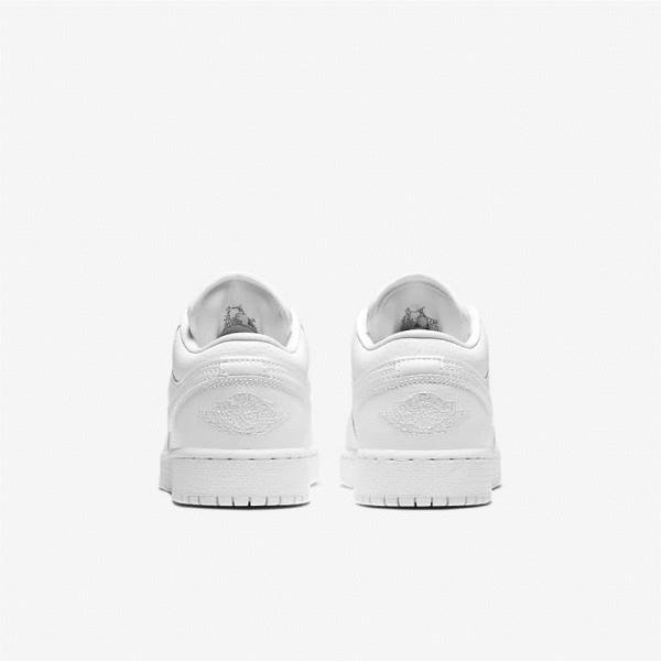 Kids' Nike Air Jordan 1 Low Older Trainers White | NK176DHY