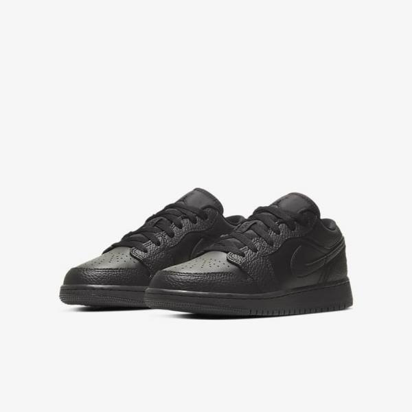 Kids' Nike Air Jordan 1 Low Older Trainers Black | NK825WRK