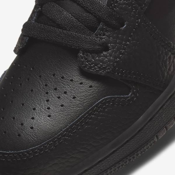 Kids' Nike Air Jordan 1 Low Older Trainers Black | NK825WRK