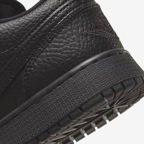 Kids' Nike Air Jordan 1 Low Older Trainers Black | NK825WRK