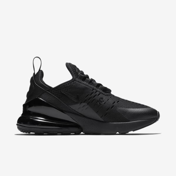 Kids' Nike Air Max 270 Older Trainers Black | NK125QYG