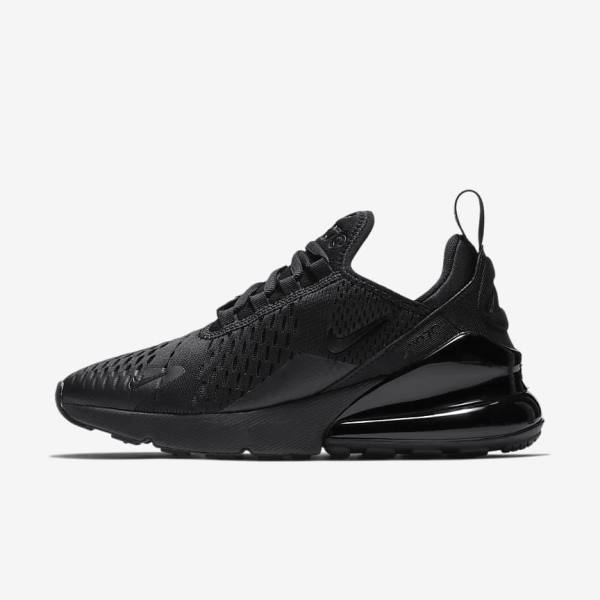 Kids\' Nike Air Max 270 Older Trainers Black | NK125QYG