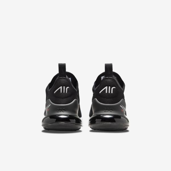 Kids' Nike Air Max 270 Older Trainers Black / Grey | NK651QDT