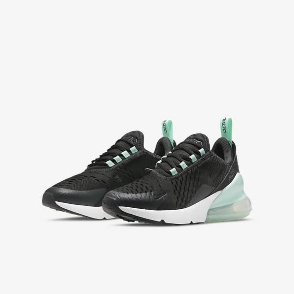 Kids' Nike Air Max 270 Older Trainers White / Mint / Black | NK704DFW