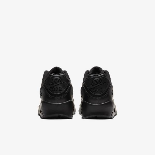 Kids' Nike Air Max 90 LTR Older Trainers Black / White | NK278IBX