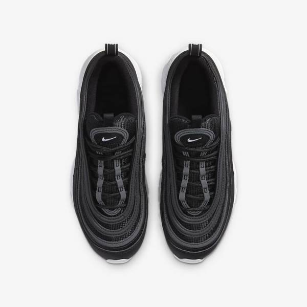 Kids' Nike Air Max 97 Older Trainers Black / White | NK218PZR