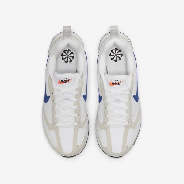 Kids' Nike Air Max Dawn Older Trainers White / Light Beige / Black / Royal | NK642NPB