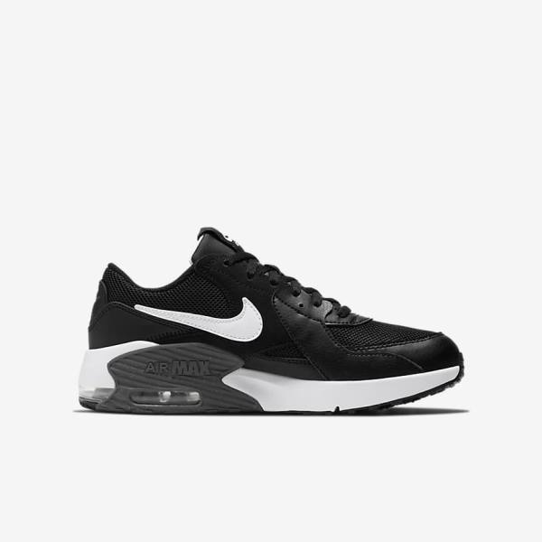 Kids' Nike Air Max Excee Older Trainers Black / Dark Grey / White | NK052CUM