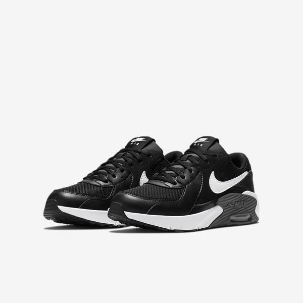 Kids' Nike Air Max Excee Older Trainers Black / Dark Grey / White | NK052CUM