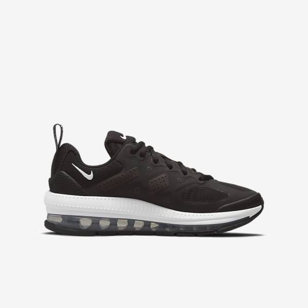 Kids' Nike Air Max Genome Older Trainers Black / Dark Grey / White | NK175ZRK