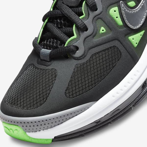 Kids' Nike Air Max Genome Older Trainers Black / Grey / Green | NK793YRV