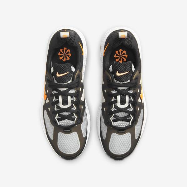 Kids' Nike Air Max Genome Older Trainers Black / Grey / White / Orange | NK976UIG