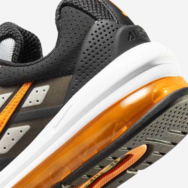 Kids' Nike Air Max Genome Older Trainers Black / Grey / White / Orange | NK976UIG