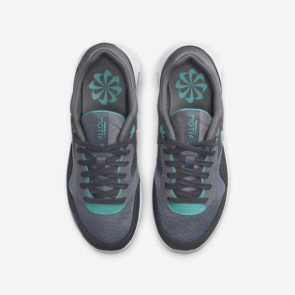 Kids' Nike Air Max Motif Older Trainers Grey / Turquoise / Dark Grey / Black | NK901EJK