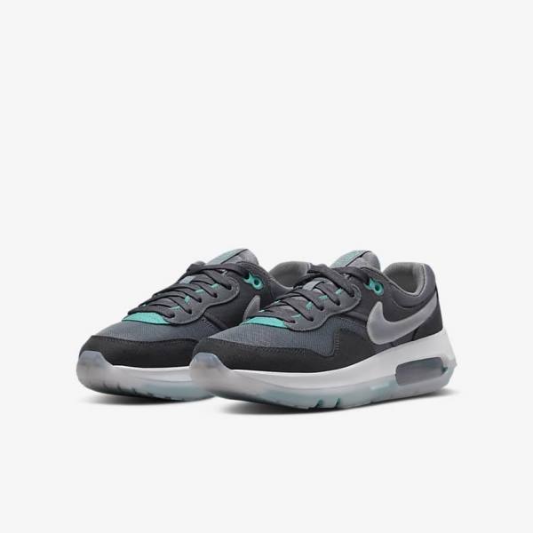 Kids' Nike Air Max Motif Older Trainers Grey / Turquoise / Dark Grey / Black | NK901EJK