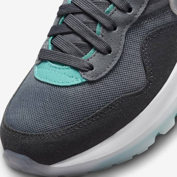 Kids' Nike Air Max Motif Older Trainers Grey / Turquoise / Dark Grey / Black | NK901EJK