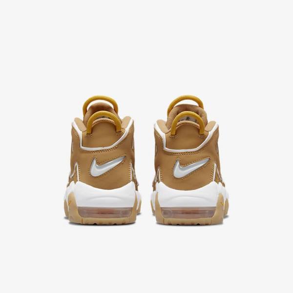 Kids' Nike Air More Uptempo Older Trainers Brown / Light Brown / White | NK407WLC