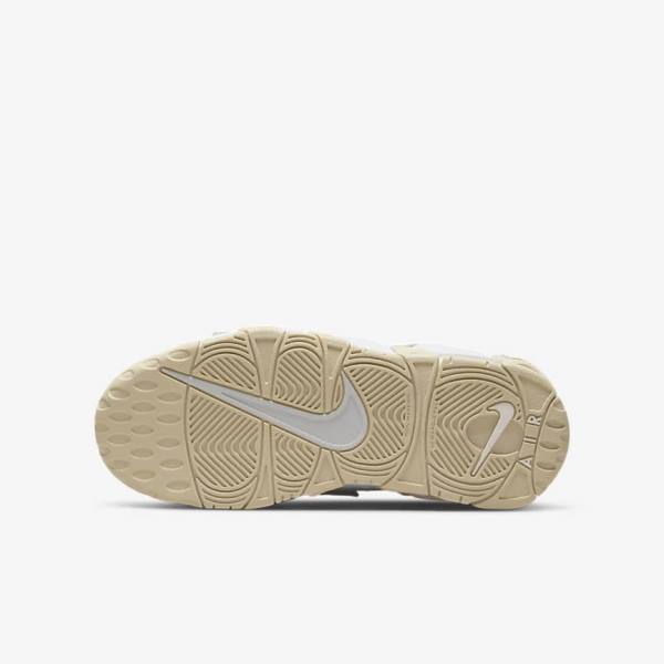 Kids' Nike Air More Uptempo Older Trainers White / Brown / Light | NK581BTK