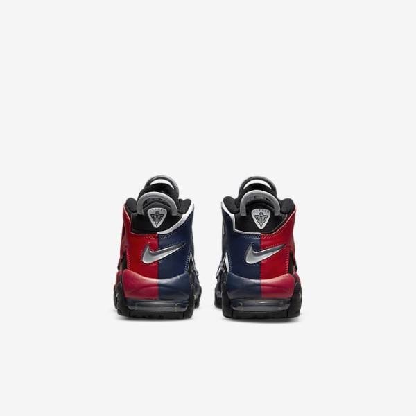 Kids' Nike Air More Uptempo Older Trainers Black / Navy / White / Red | NK965PUD