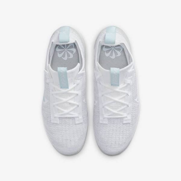 Kids' Nike Air VaporMax 2021 FK Older Trainers White | NK436TBC