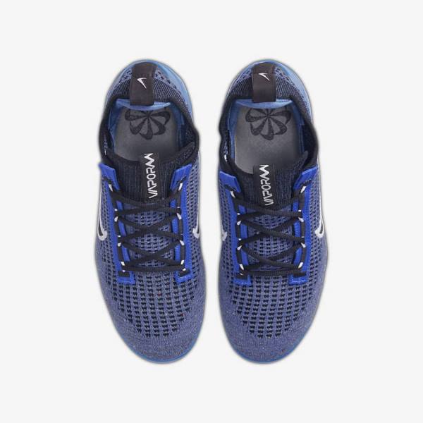 Kids' Nike Air VaporMax 2021 FK Older Trainers Royal / White / Dark Grey / Black | NK538OUF