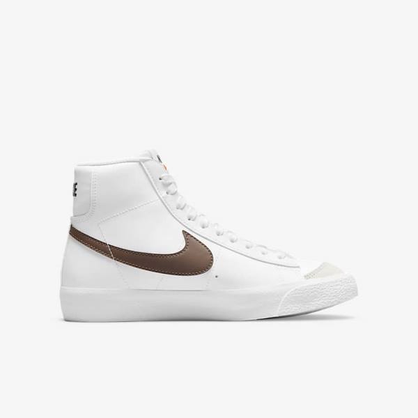 Kids' Nike Blazer Mid 77 Older Trainers White | NK278XHP