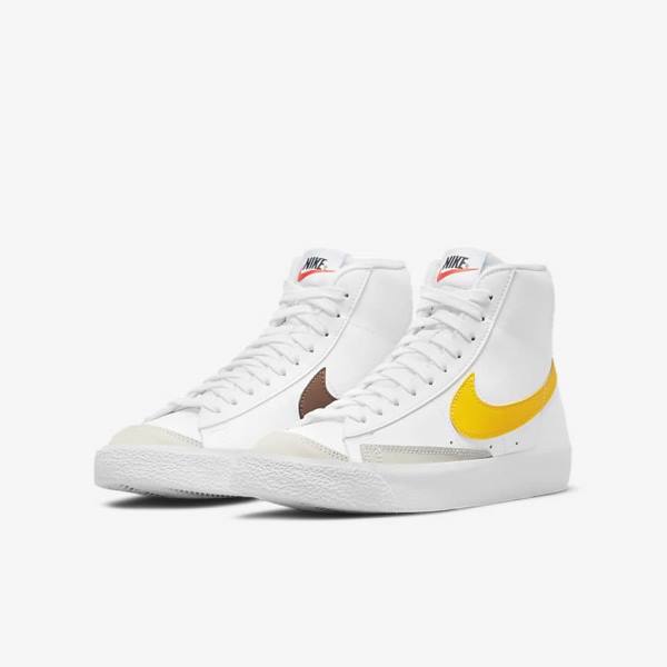 Kids' Nike Blazer Mid 77 Older Trainers White | NK278XHP