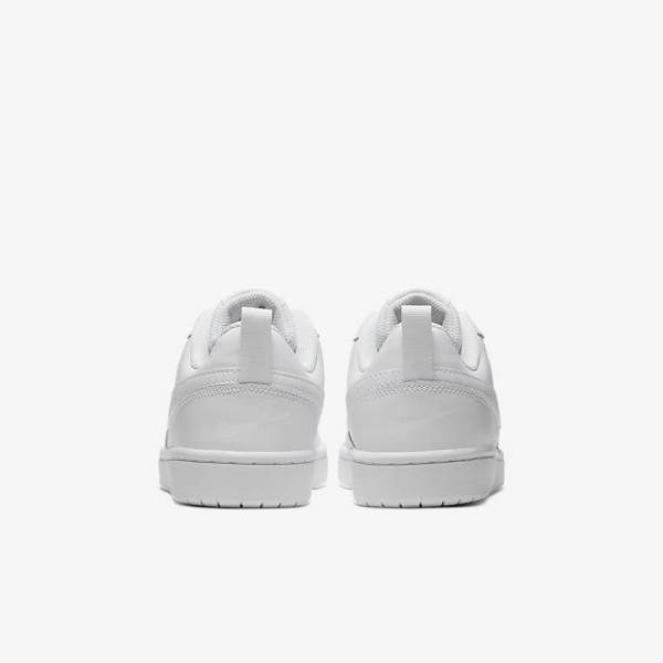 Kids' Nike Court Borough Low 2 Older Trainers White | NK925GVL