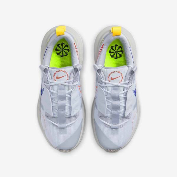 Kids' Nike Crater Impact Older Trainers Grey / Orange / Royal | NK215OSG