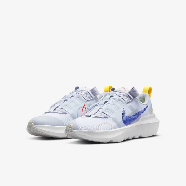 Kids' Nike Crater Impact Older Trainers Grey / Orange / Royal | NK215OSG