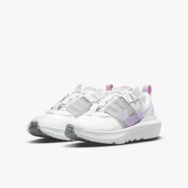 Kids' Nike Crater Impact Older Trainers White / Grey / Pink / Purple | NK342IGN