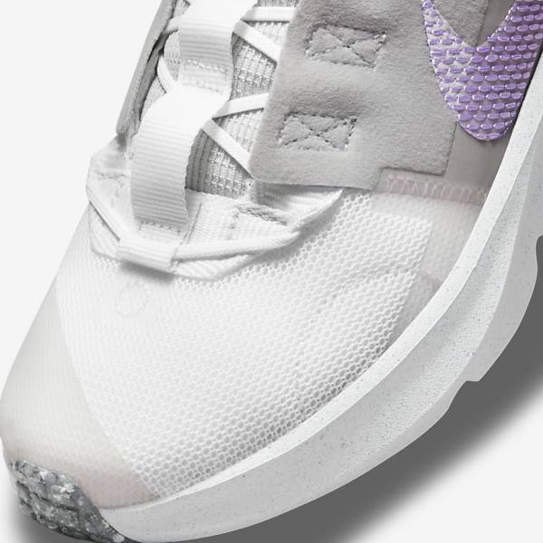 Kids' Nike Crater Impact Older Trainers White / Grey / Pink / Purple | NK342IGN