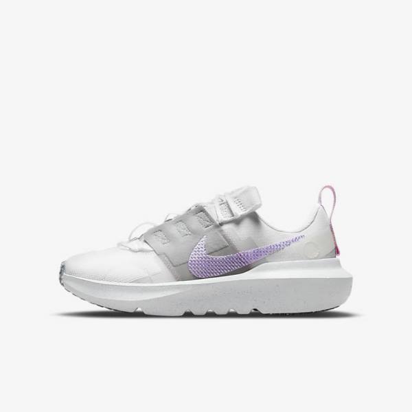 Kids\' Nike Crater Impact Older Trainers White / Grey / Pink / Purple | NK342IGN