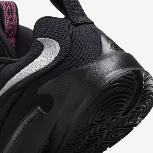 Kids' Nike Freak 3 Older Basketball Shoes Black / Grey / Pink / Metal Silver | NK196ZGC